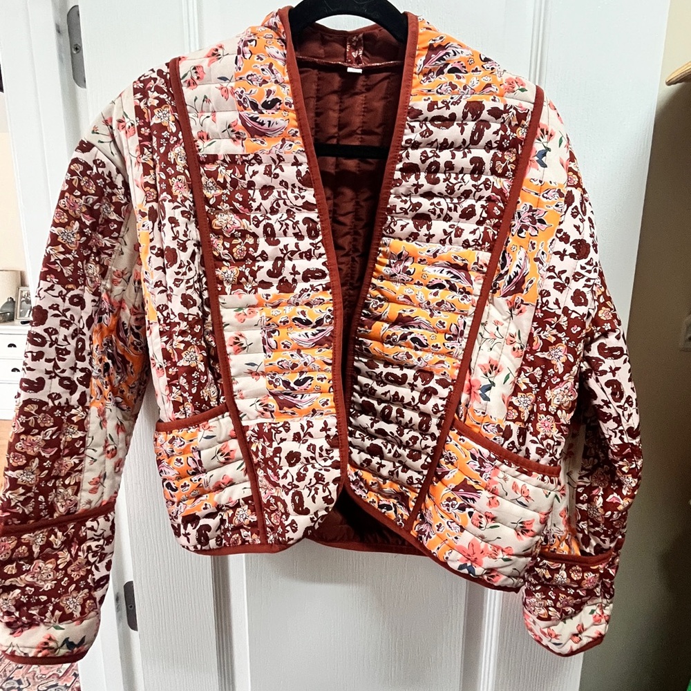 Cottage-core quilted jacket